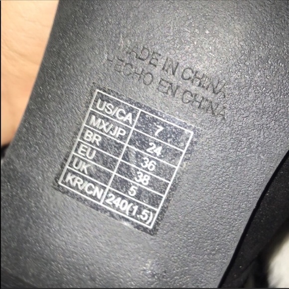 Black Ankle Boots, silver Buckles - Picture 6 of 7